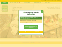 Tablet Screenshot of especial-pizza.de